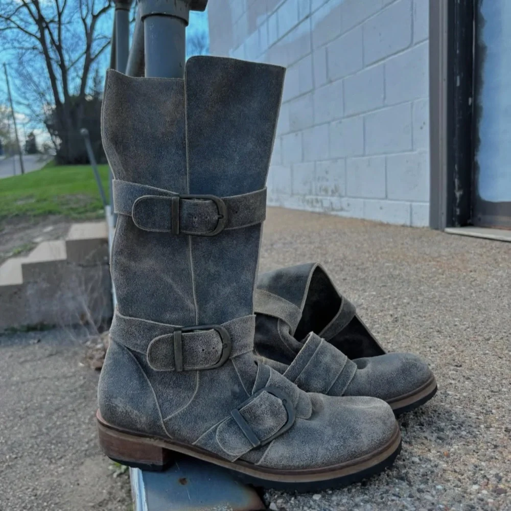Gee WaWa Leather Moto Boots - Picture 3 of 5